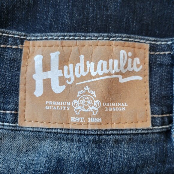 Y2K Hydraulic Denim Maxi Jean Skirt, Women’s 9/10, Embroidered Pockets, EUC - Picture 6 of 11